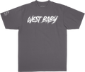 Dark Grey/White Tee Outline