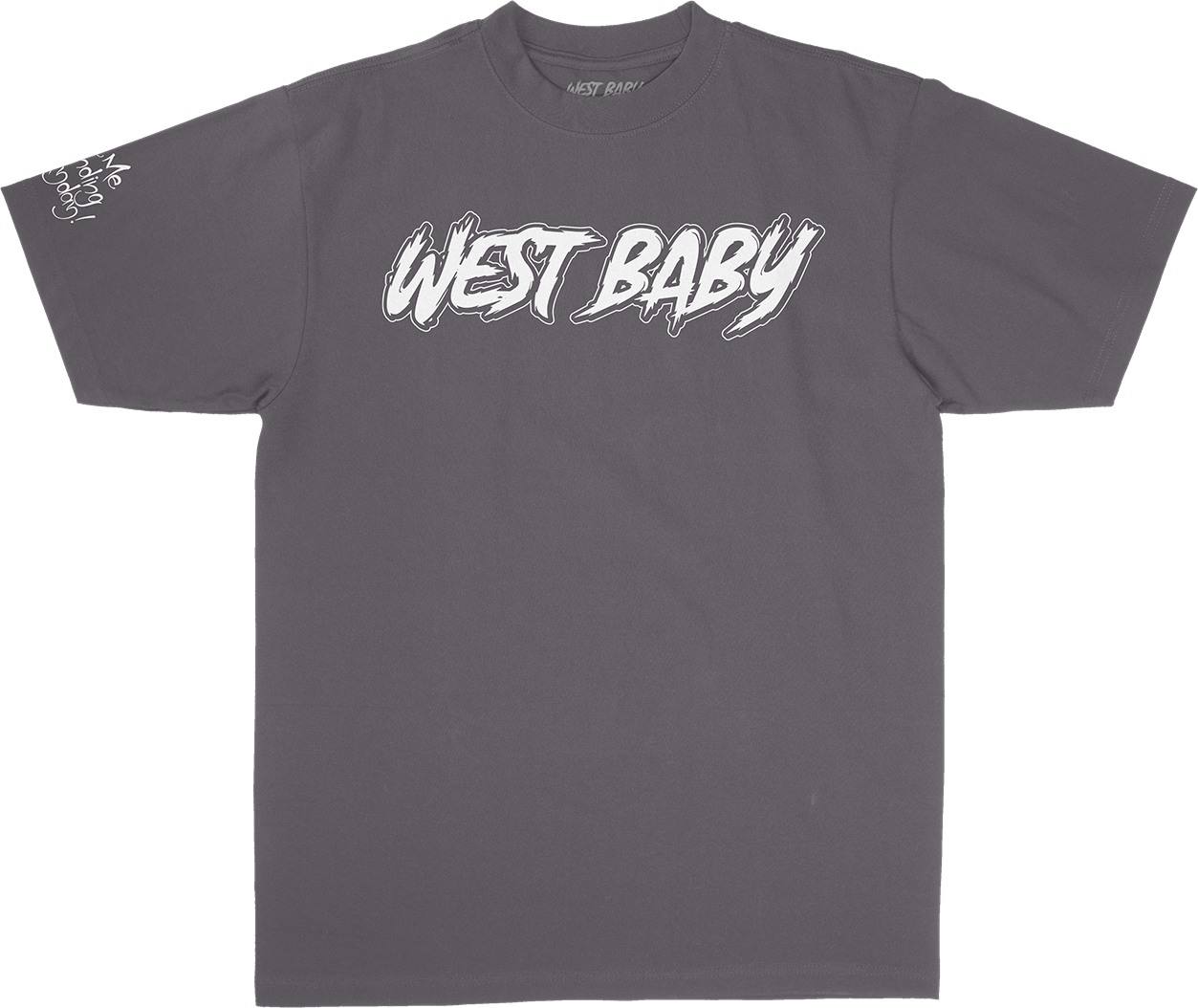 Dark Grey/White Tee Outline
